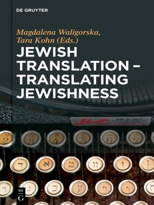 cover image of Jewish Translation--Translating Jewishness